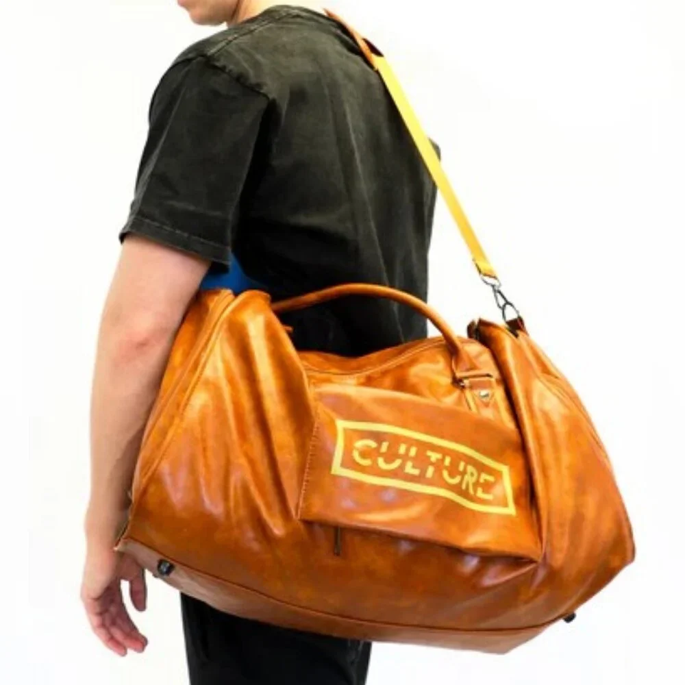 Culture Travel Duffle Bag British Tan New OS
